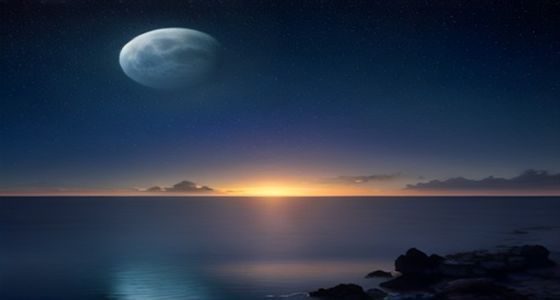 一个人在深夜面对手机屏幕的孤独场景，蓝光映照面庞，象征高危时段与触发环境对戒色的威胁